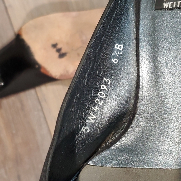Stuart Weitzman Womens square toe dress heels sz 6.5B shoes - Picture 10 of 11